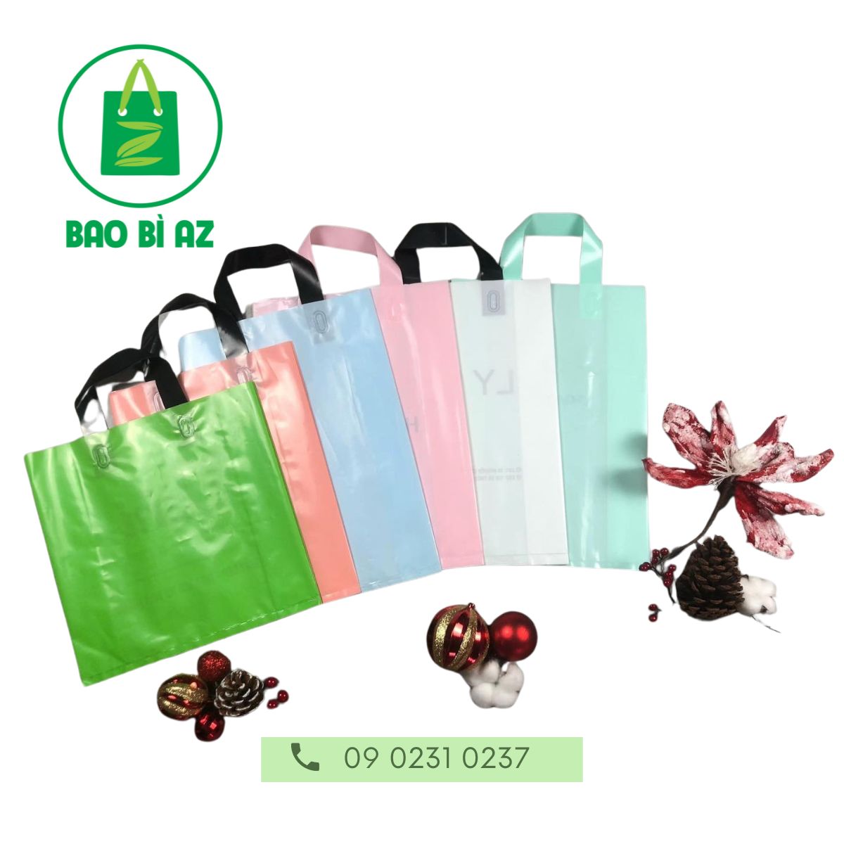 In logo túi bóng độc đáo thu hút mọi ánh nhìn 5 Túi Nilon Ép Quai PE – Nâng Tầm Giá Trị Thương Hiệu