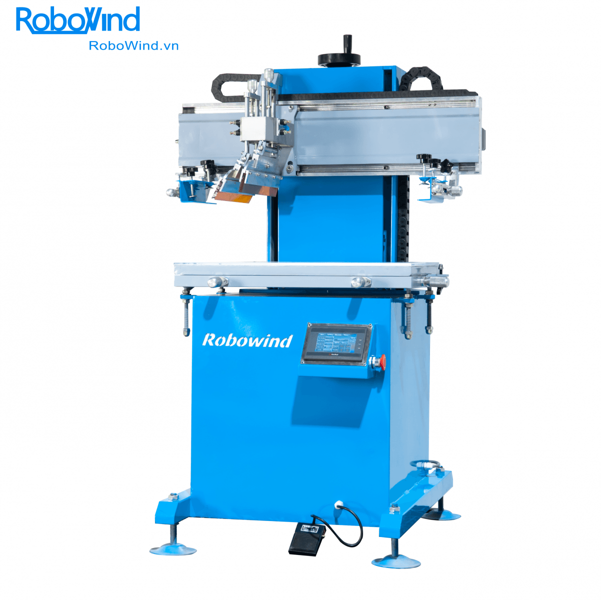 Giá máy in túi ni lông bao nhiêu? Khám phá các loại tự động phổ biến 1 Máy In Lụa Chồng Màu Robowind: Đa Năng Cho Cả Bề Mặt Phẳng và Tròn