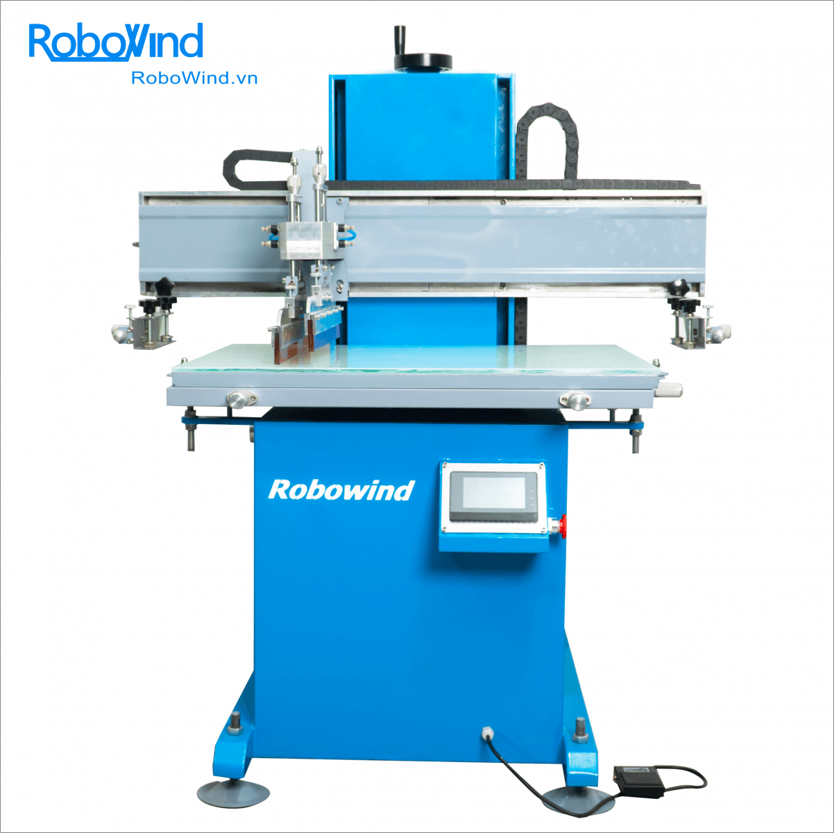 Giá máy in túi ni lông bao nhiêu? Khám phá các loại tự động phổ biến 2 Máy in lụa phng hàm ếch Robowind
