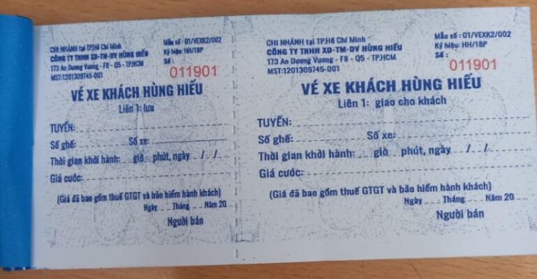 In vé xe khách giá rẻ chất lượng chuyên nghiệp tận nơi