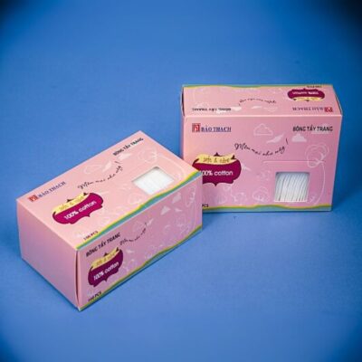 In hộp đựng bông tẩy trang độc đáo thiết kế theo yêu cầu riêng