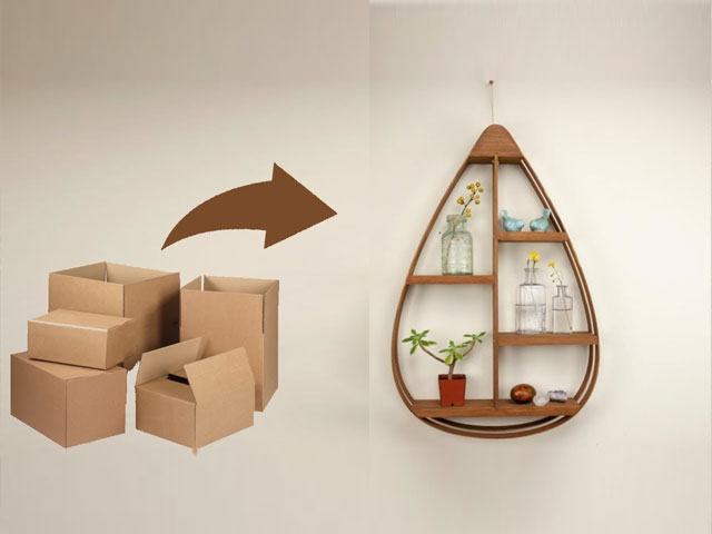 15 ý tưởng làm đồ handmade từ bìa carton cực đơn giản tại nhà 4 Hộp chứa đồ dùng đa năng