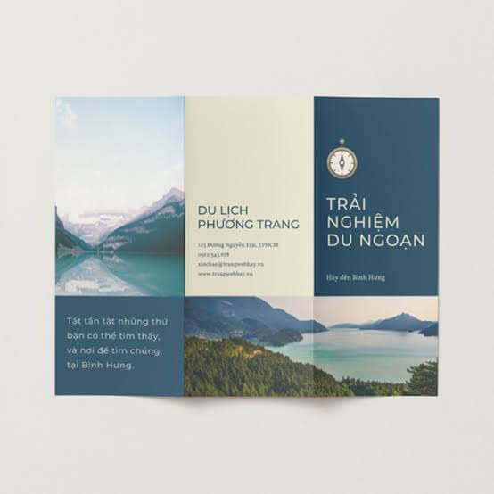 Những mẫu tờ rơi du lịch sáng tạo đầy ấn tượng mà bạn không nên bỏ lỡ 2 Giá trị cốt lõi của tờ rơi trong tiếp thị du lịch