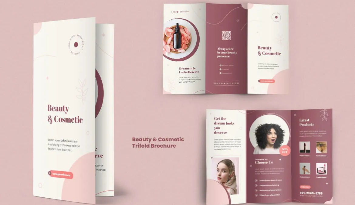 Thiết kế brochure mỹ phẩm chuyên nghiệp giúp thu hút khách hàng hiệu quả 2 Lựa chọn chất liệu và quy cách kích thước in ấn chuẩn xác