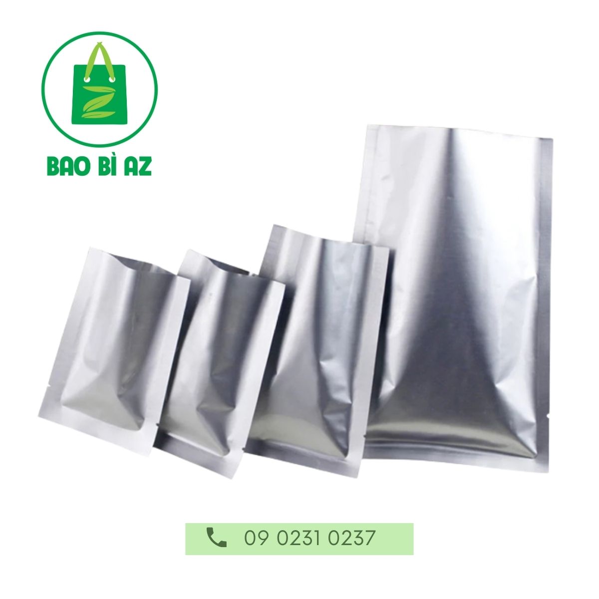 Túi nhôm ép 3 biên chất lượng cao, giá xưởng tốt nhất 9 tui nhom ep 3 bien
