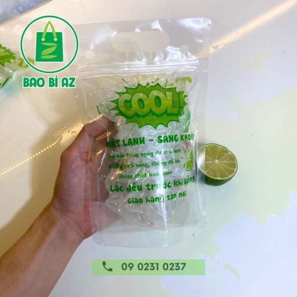 Túi Zip Đựng Trà Chanh In Sẵn 15x22cm (1kg) giá tốt - 500ml-700ml 18 tui zip dung tra chanh 3