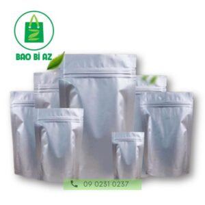 Túi zipper 2 mặt bạc cao cấp - Mua túi zipper giá xưởng ngay