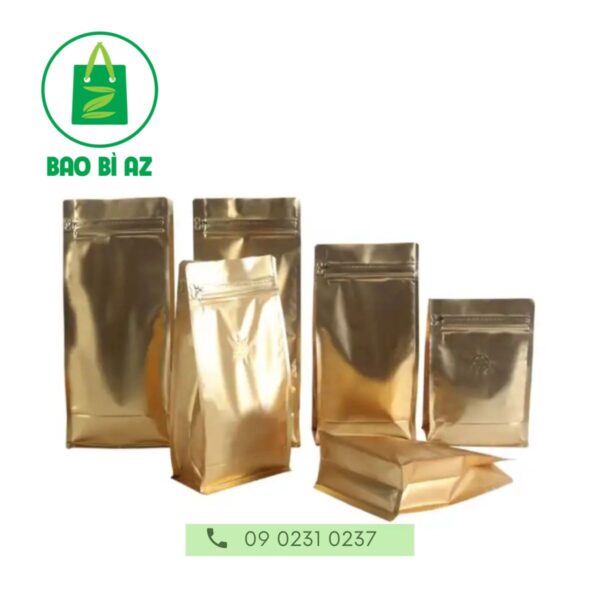 Túi Zipper 8 cạnh đáy đứng cửa sổ trong suốt giá xưởng 5 tui zipper 8 canh day dung 6