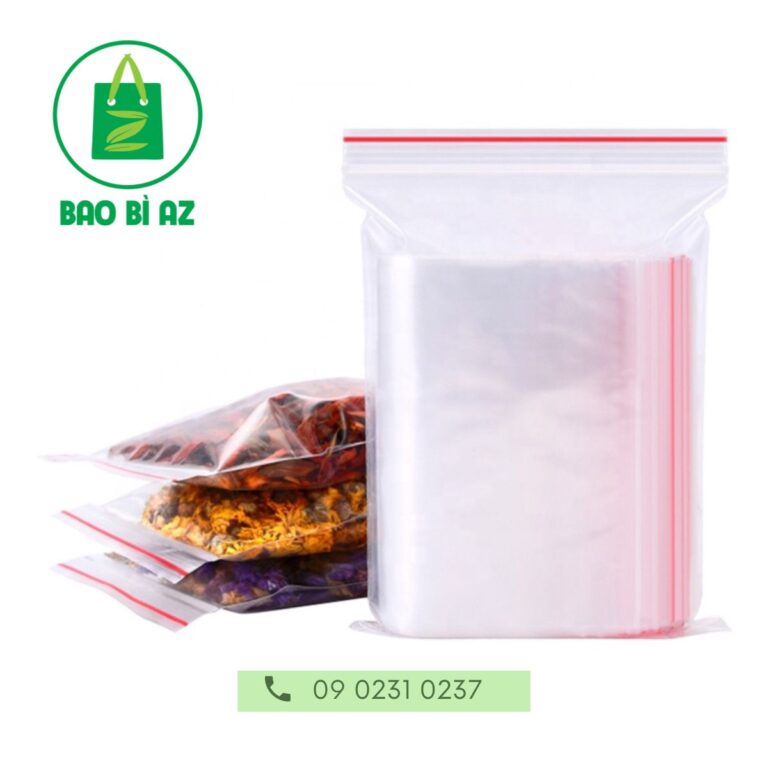 Túi Zipper chỉ đỏ chất lượng cao giá xưởng bền đẹp 18 Bảo quản thực phẩm tươi sống và thực phẩm khô